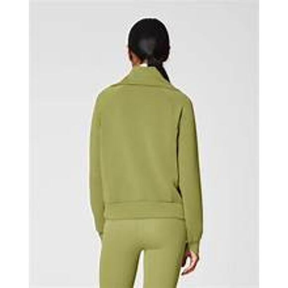 SPANX AirEssentials® Half Zip Pullover – Cypress Green – Size S - Picture 4 of 9